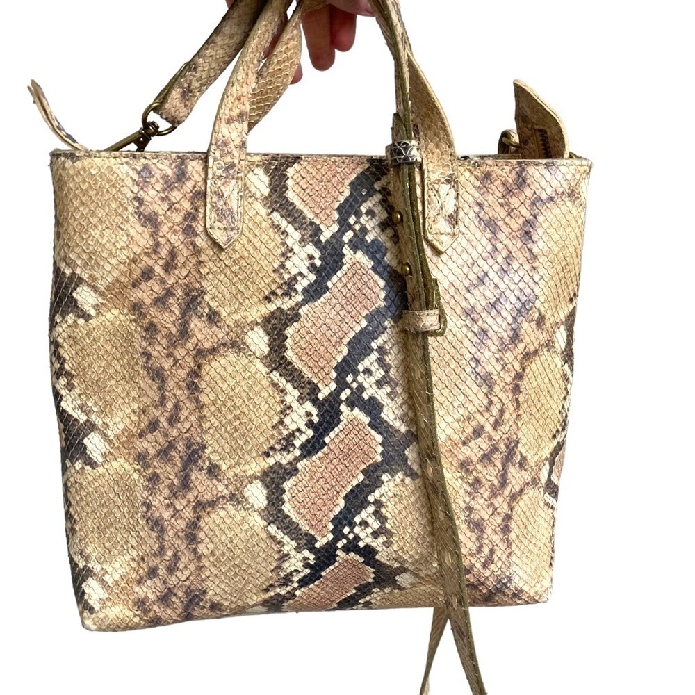 Madewell python snake embossed transporter two wa… - image 3